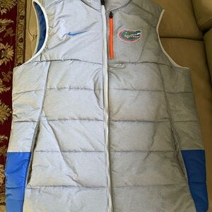 Florida Gators Gray and Blue Nike Puffer Vest